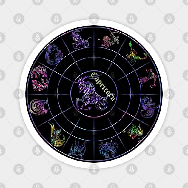 New zodiac 12 in 1 - Capricorn Magnet by INDONESIA68